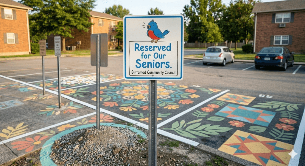 Cute Senior Parking Spot