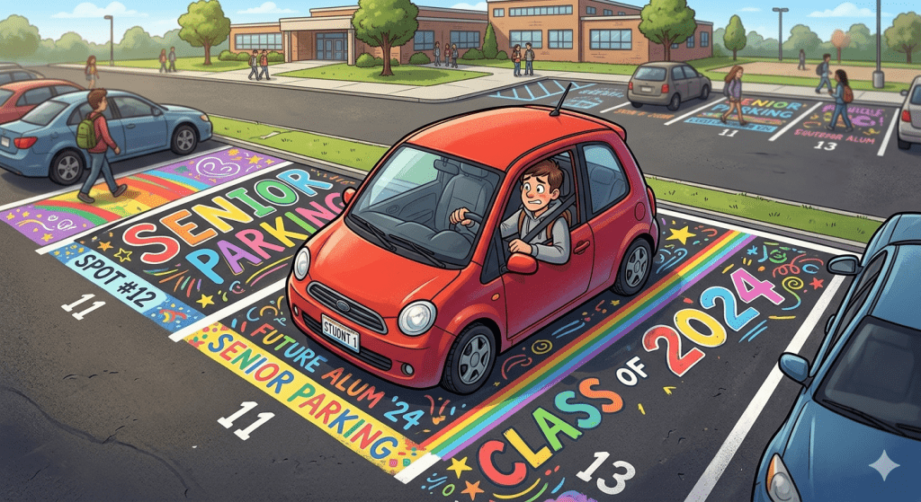 Funny Senior Parking Spot