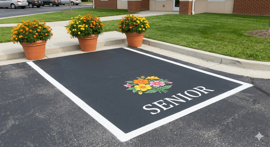 Cute Senior Parking Spot