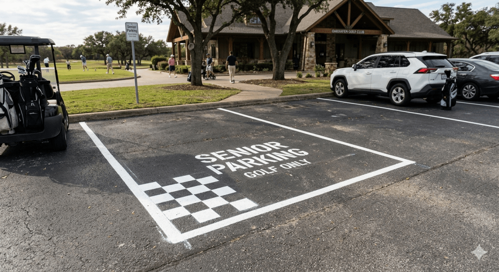 Golf Senior Parking Spot