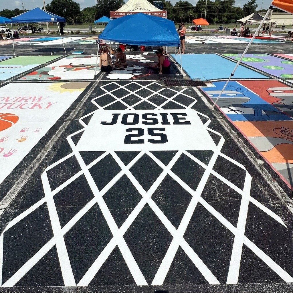 senior basketball parking spot ideas ​