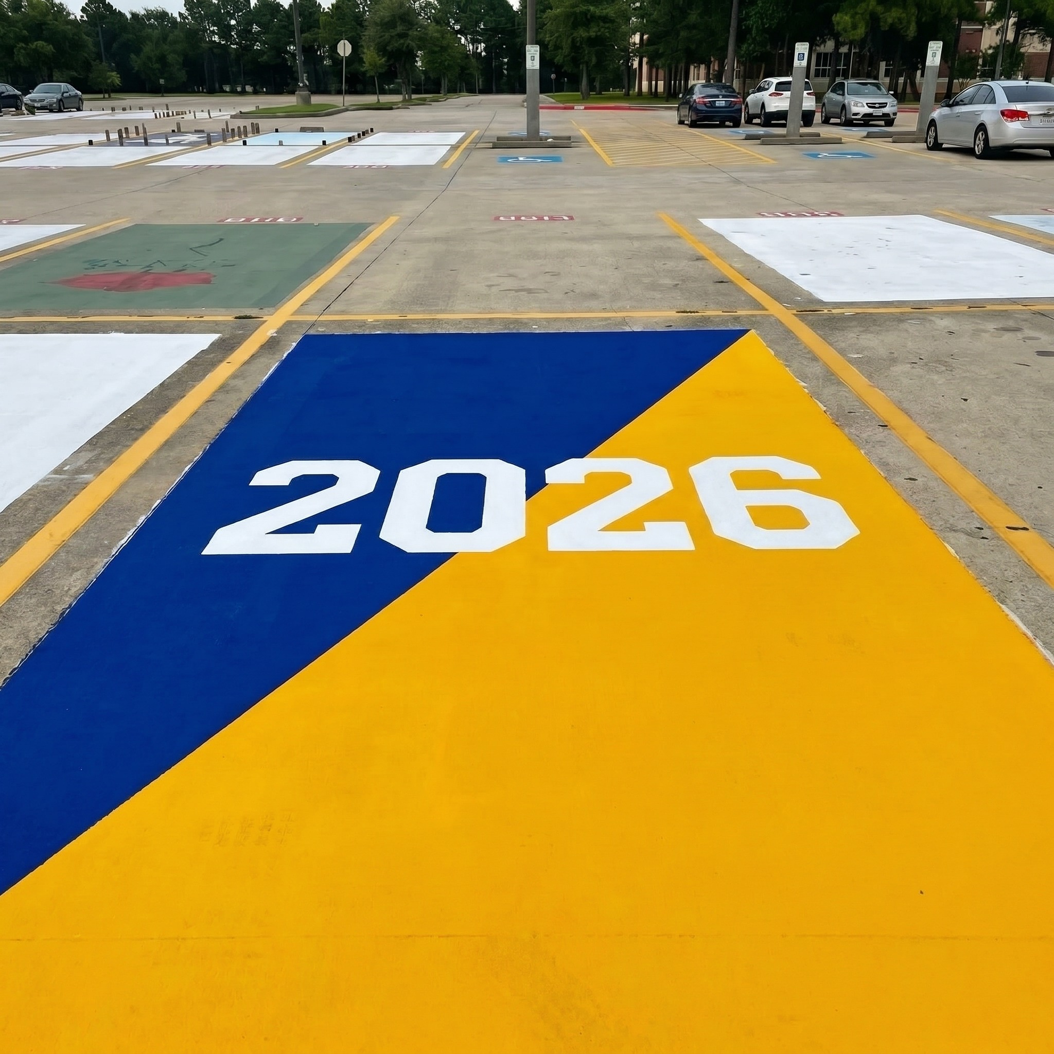 senior basketball parking spot ideas ​