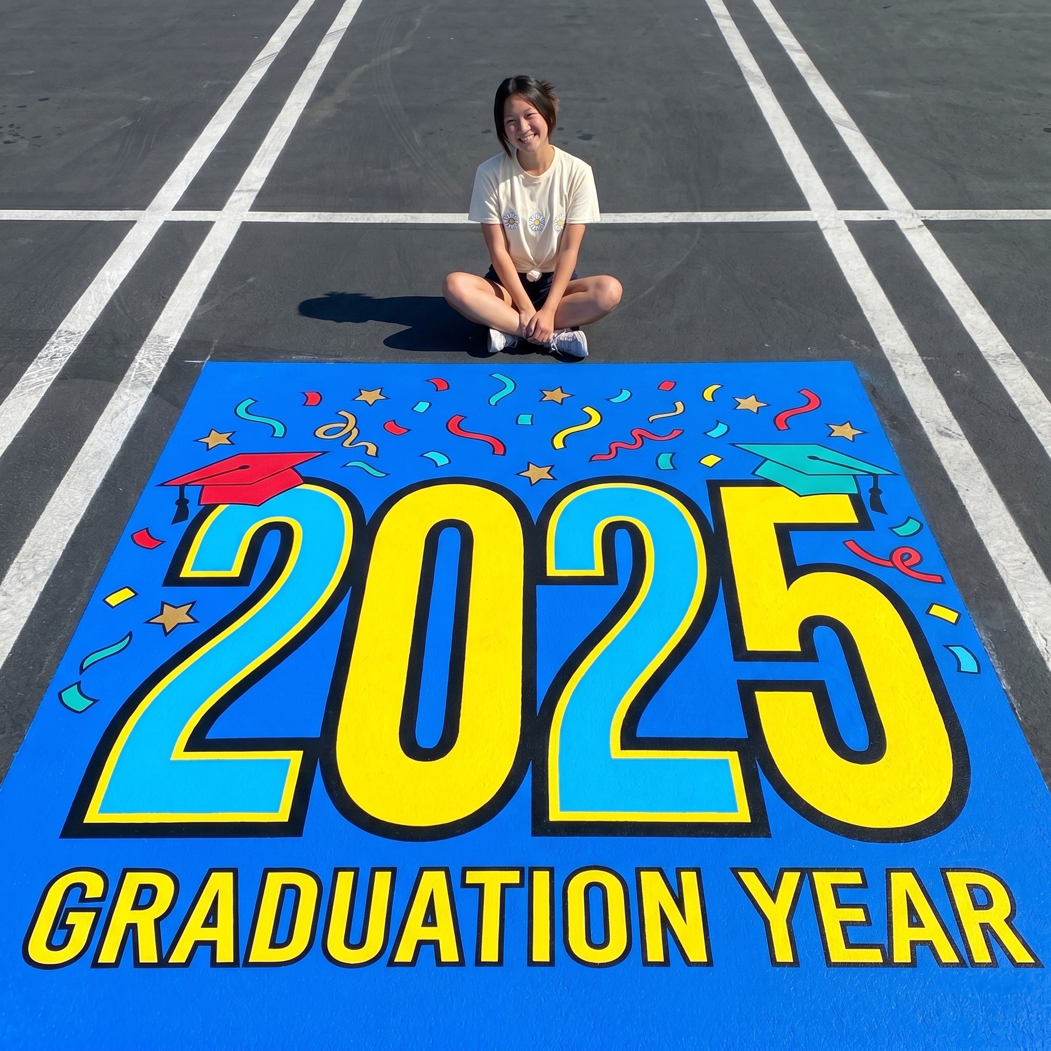 chalk parking spot ideas