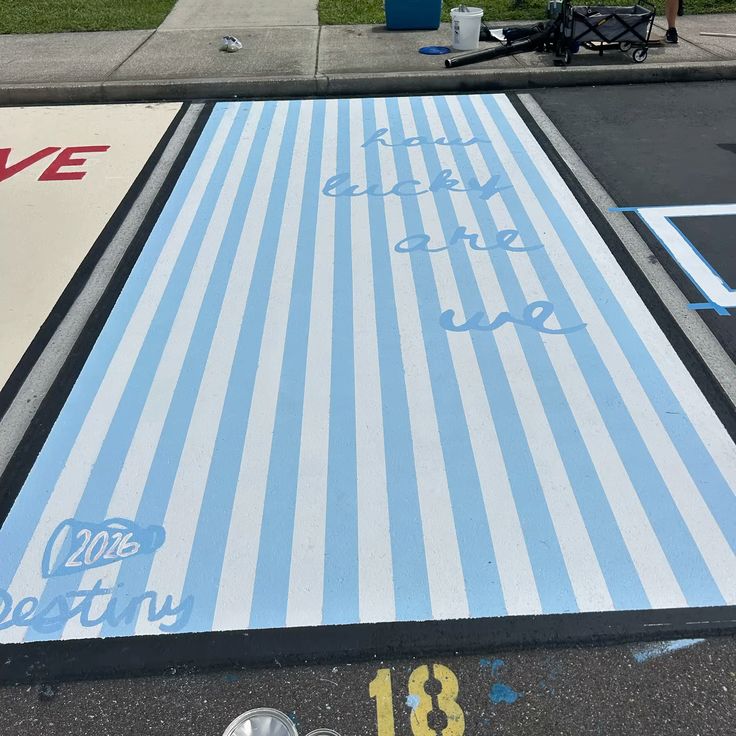 chalk parking spot ideas