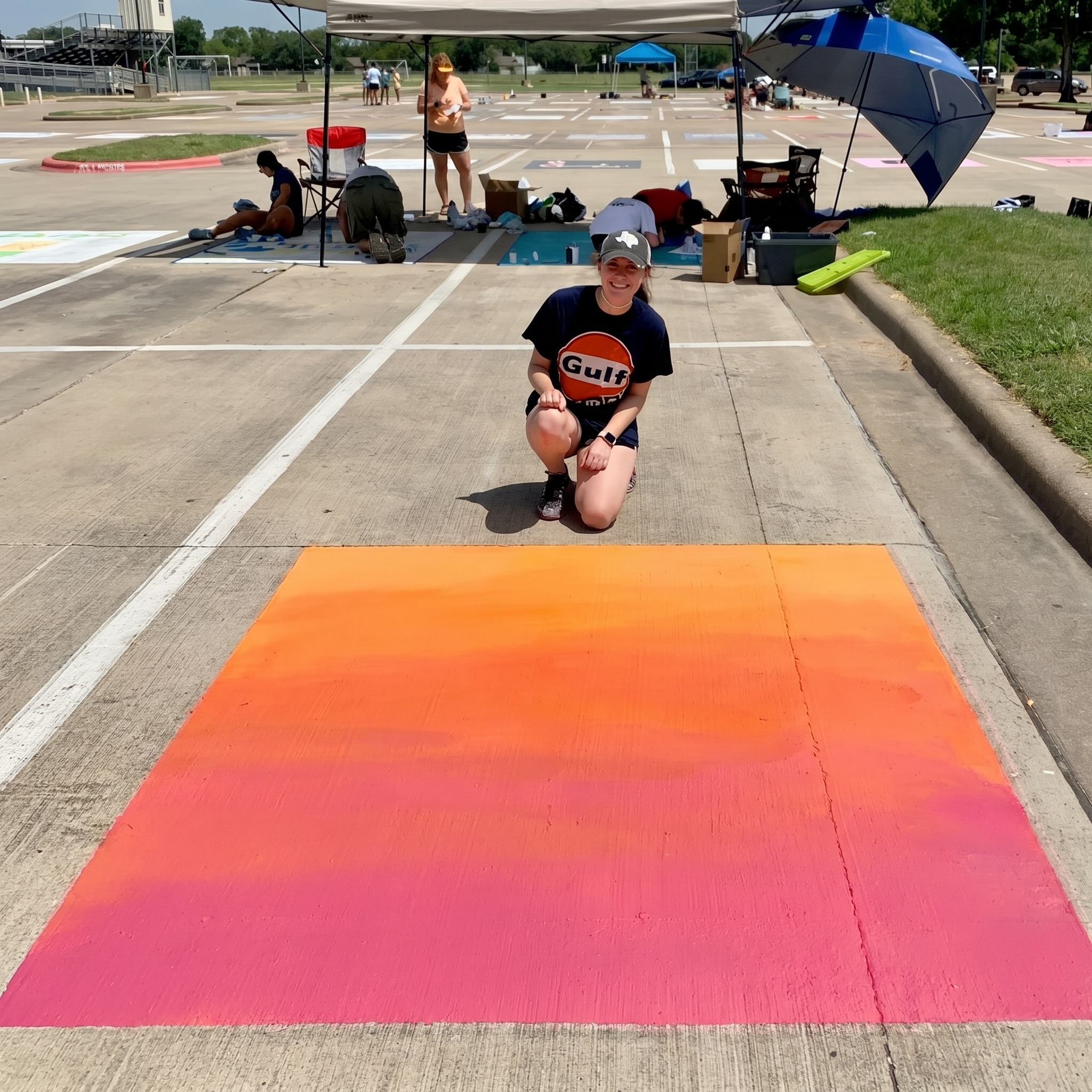 chalk parking spot ideas
