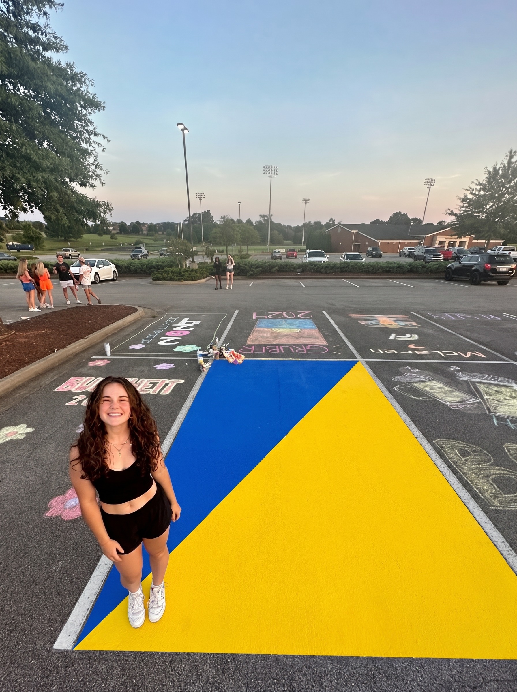 chalk parking spot ideas