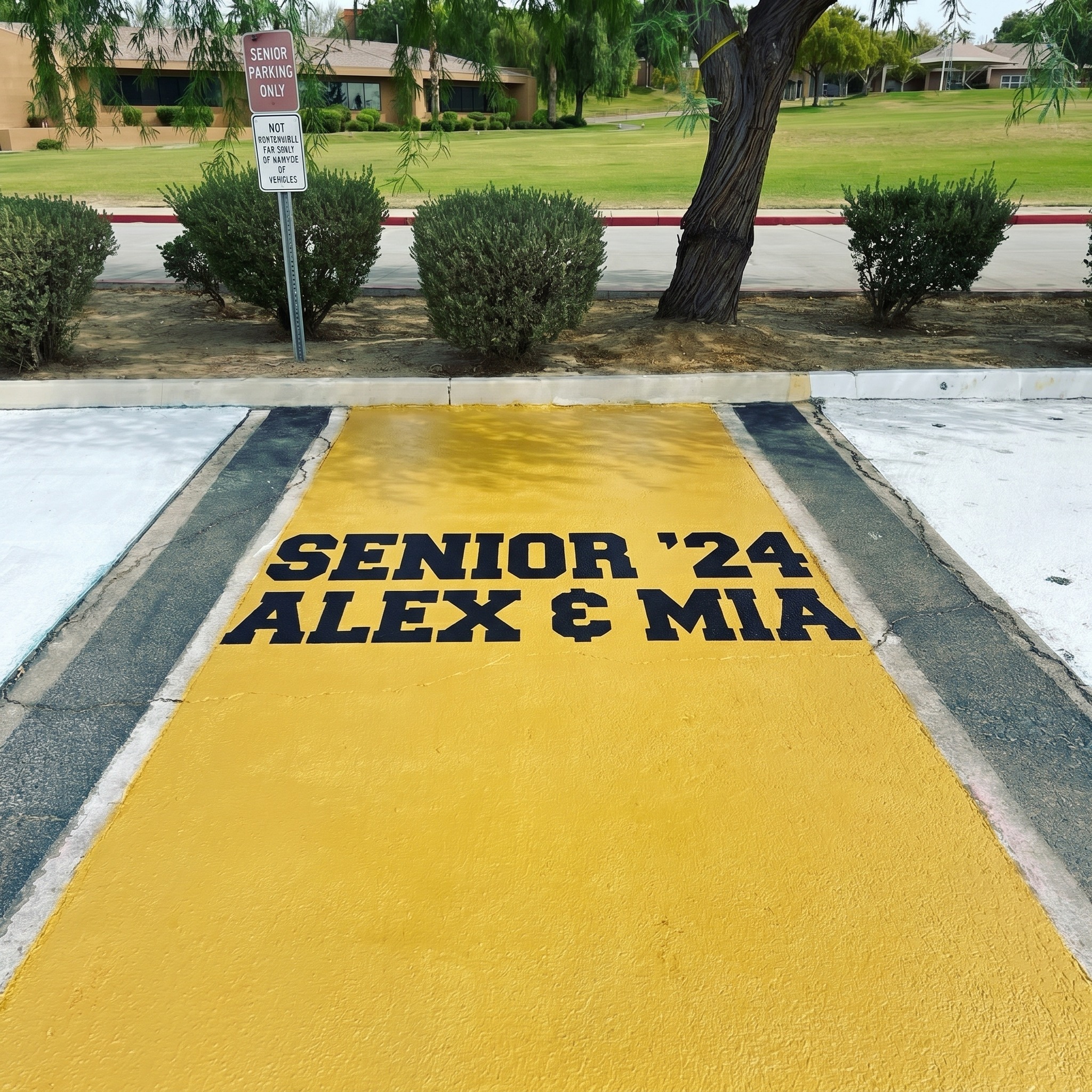 cool senior parking spot