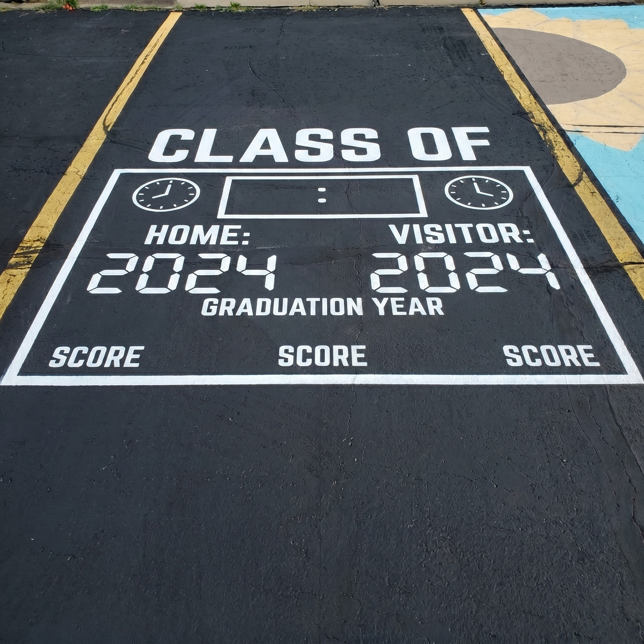 senior basketball parking spot ideas ​