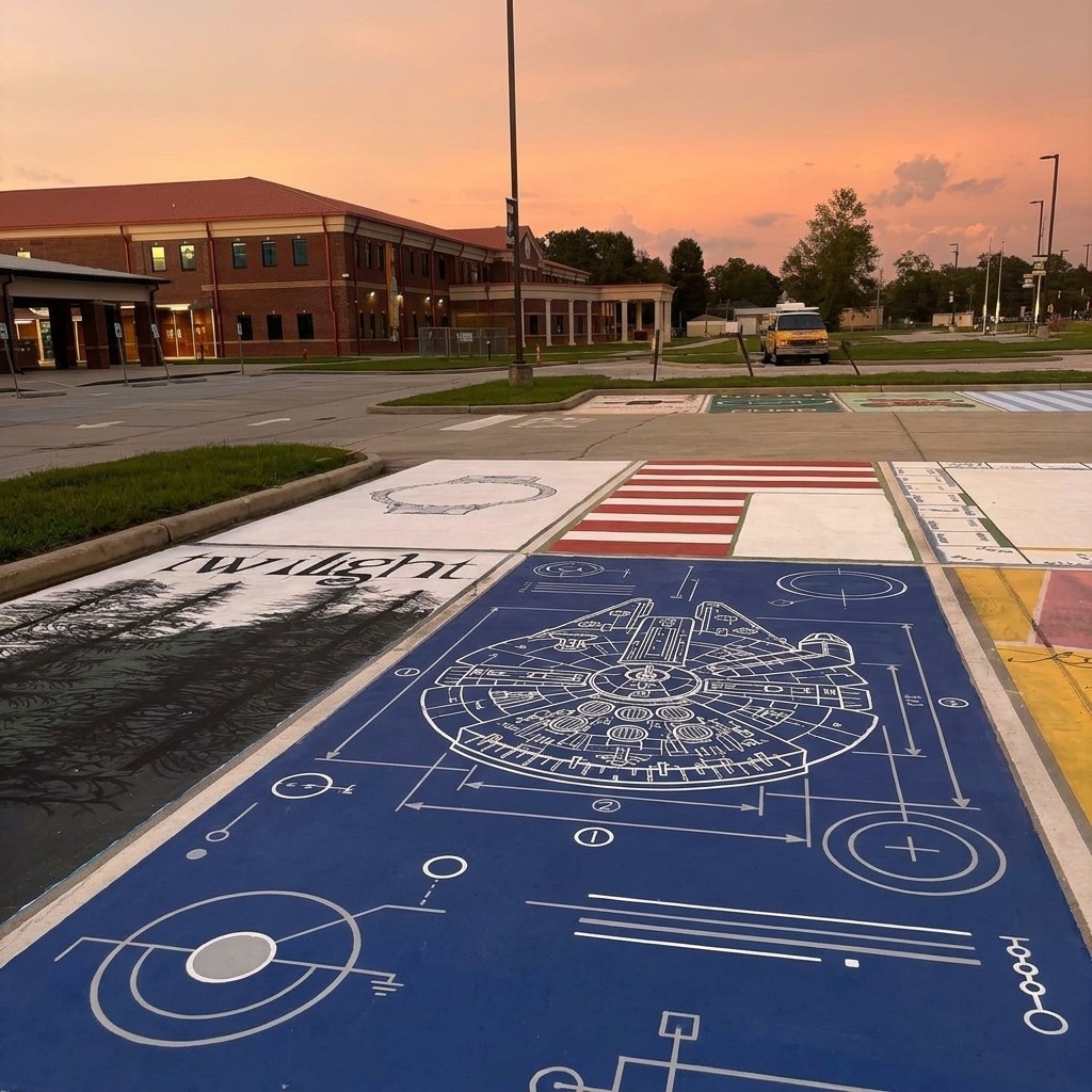 star wars parking spot ideas