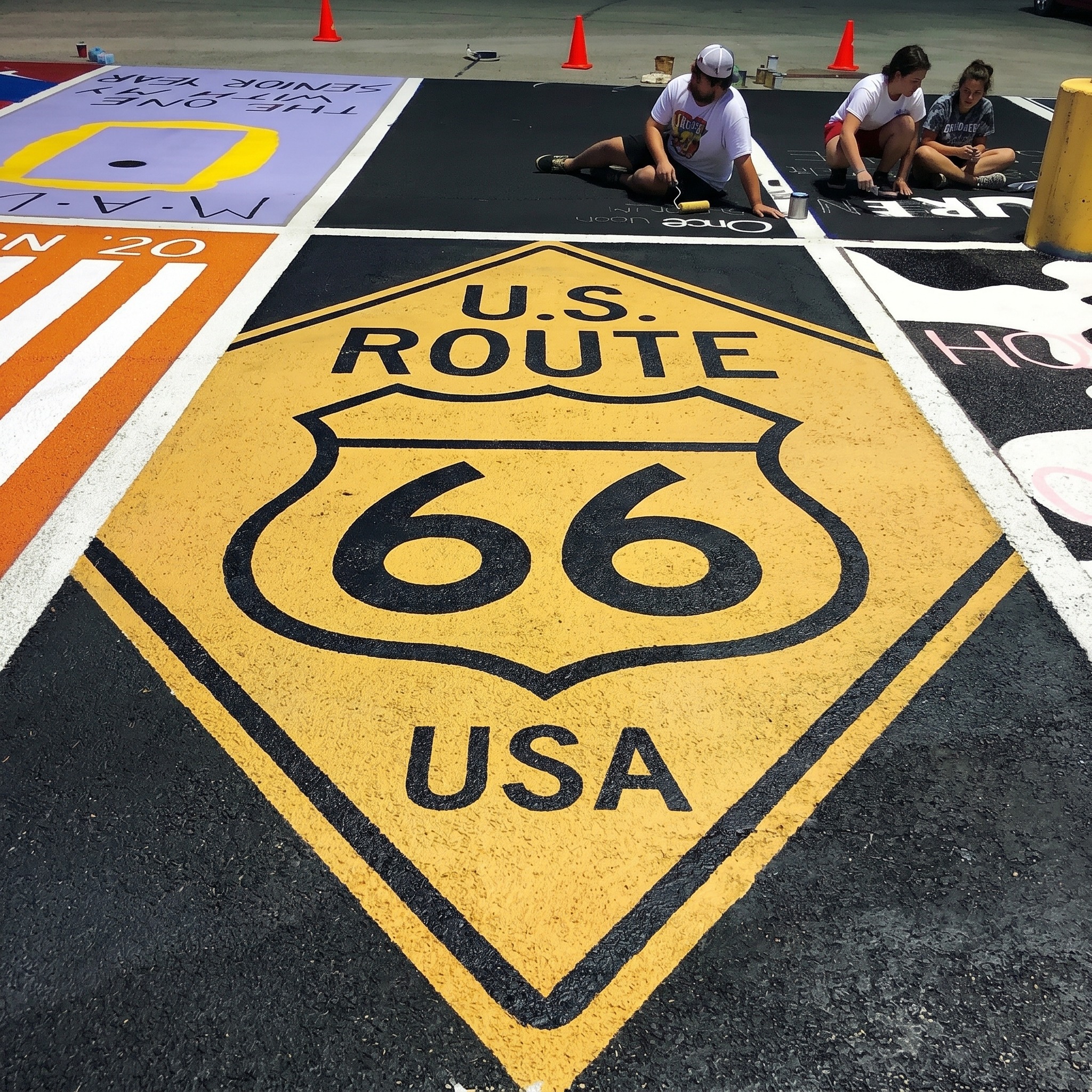 Retro senior parking spot