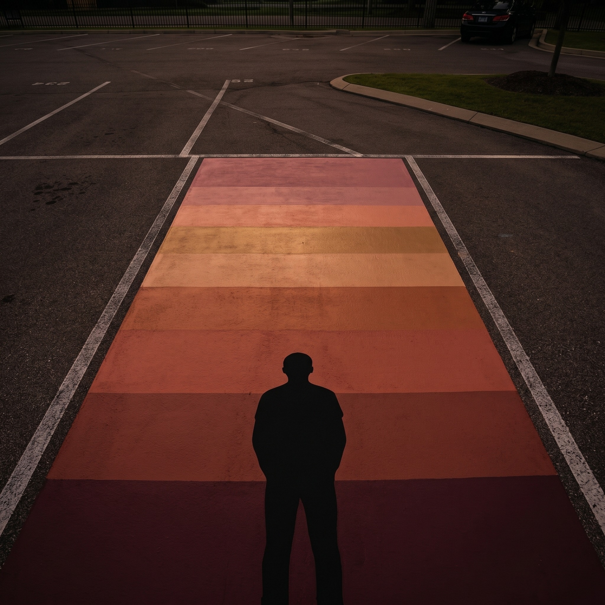 Retro senior parking spot