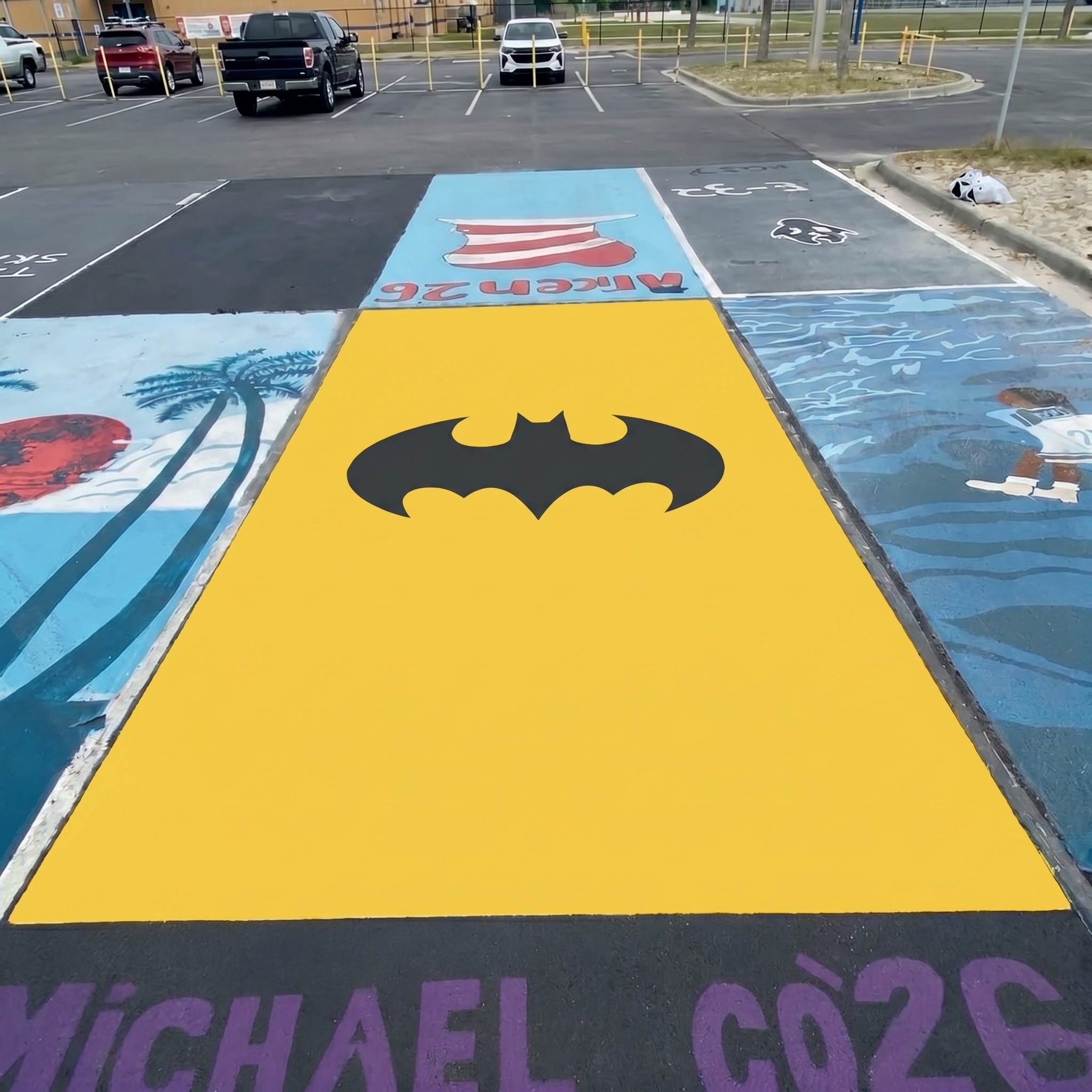 batman parking spot ideas​