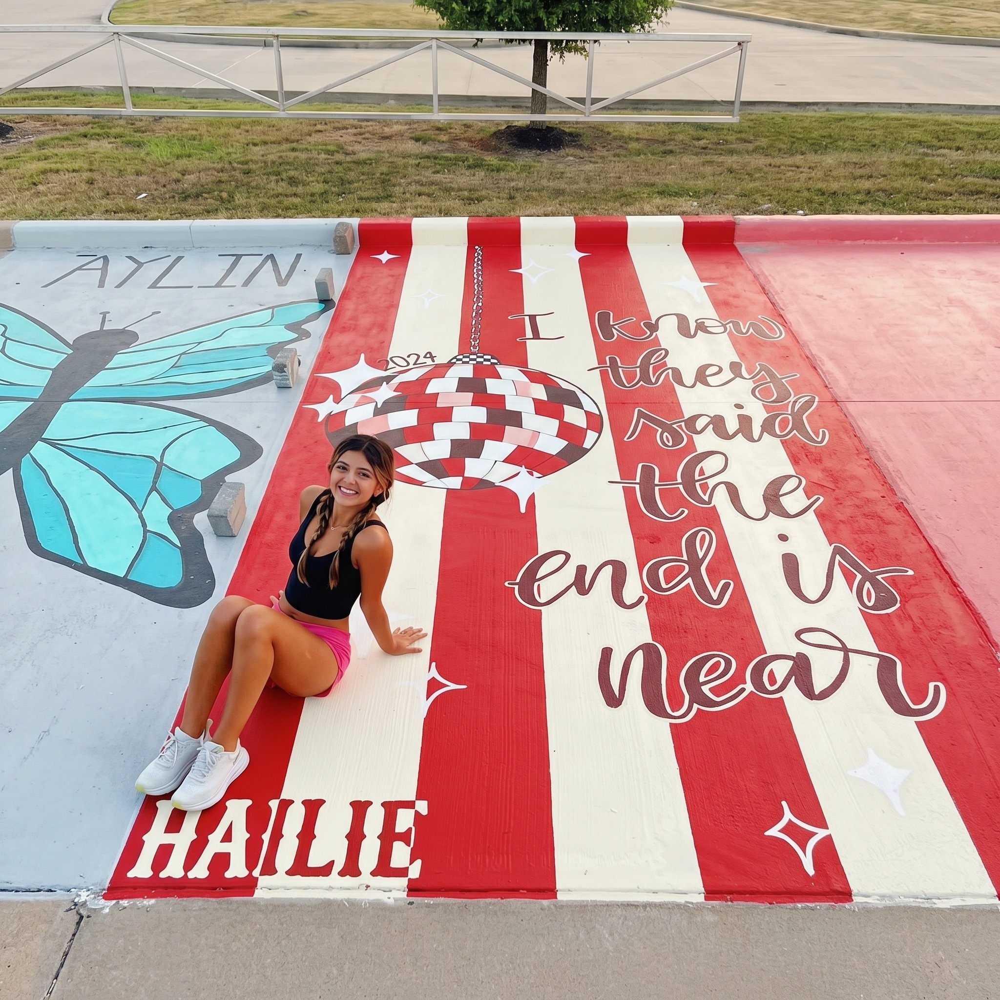 Retro senior parking spot