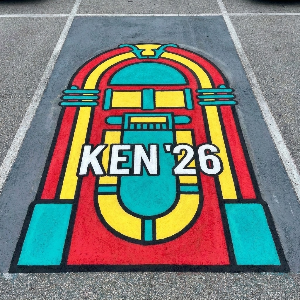 Retro senior parking spot