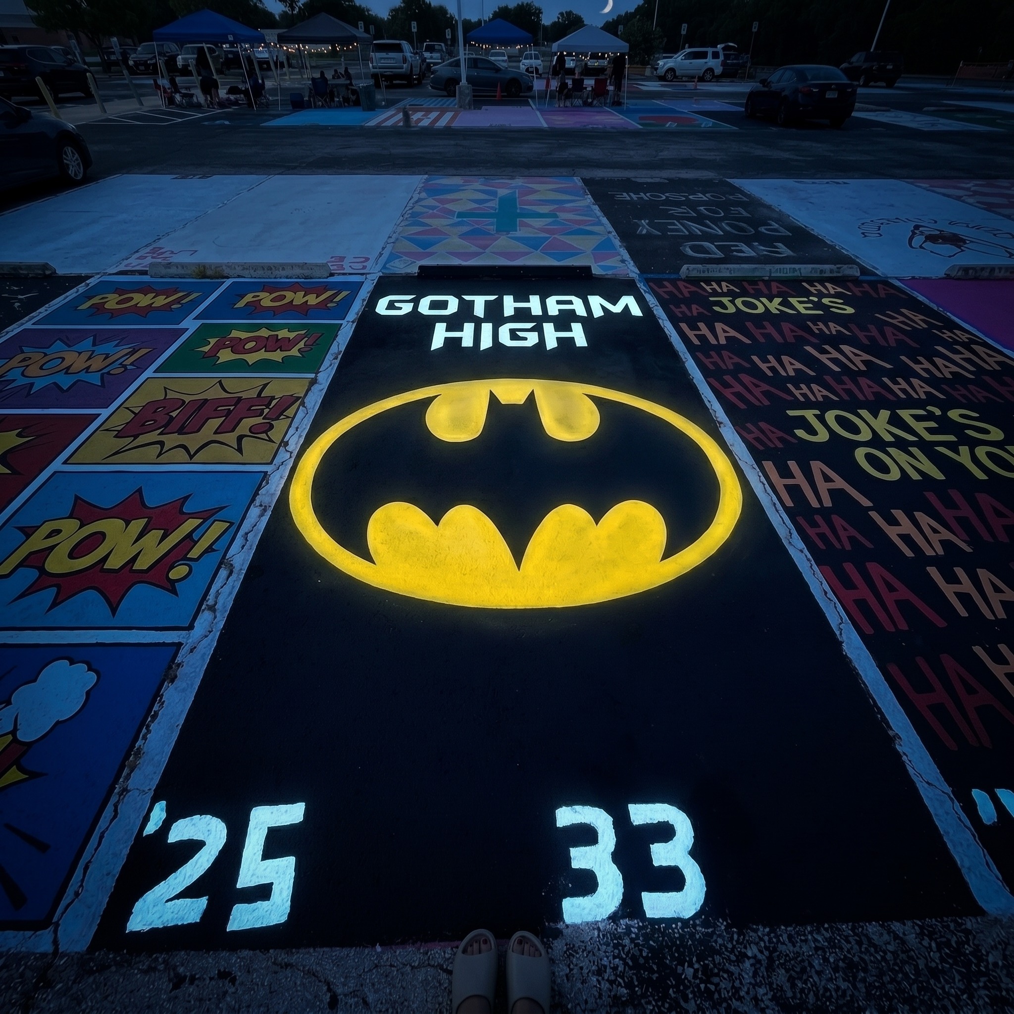 batman parking spot ideas​
