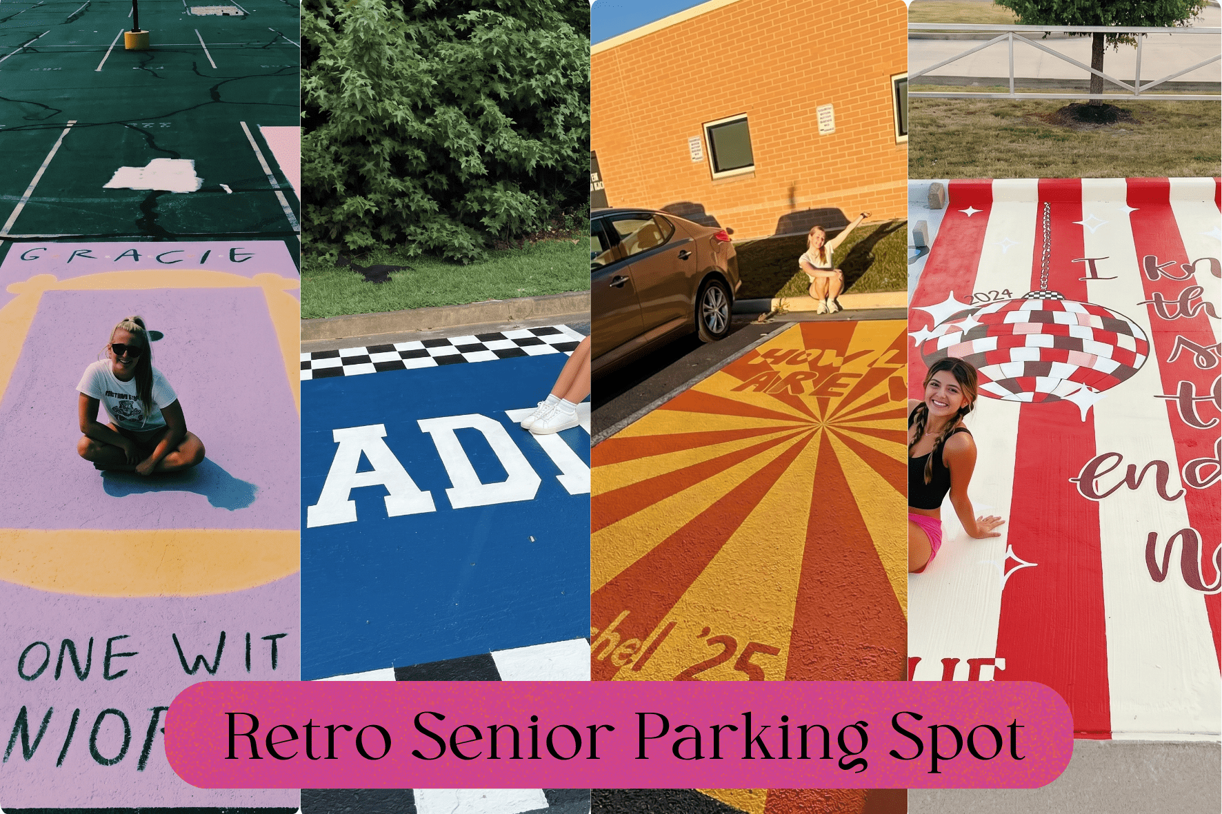 Retro senior parking spot