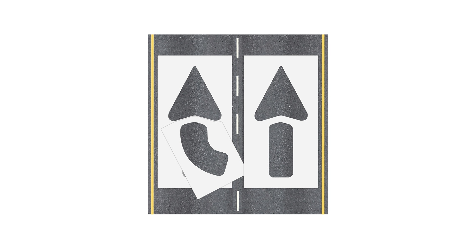 parking lot arrow stencils